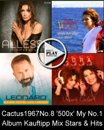 SaloonTV 500x My No.1 Album Mix  Cactus1967 My Private 'Chart'  Hannes Uttke present the CD/DVD-Shop by RADIO- & TVSALOON.COM